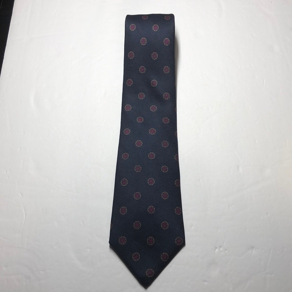 Norseman 100% silk blue circle tie